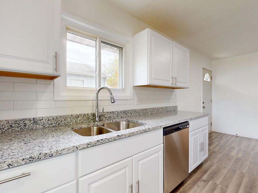 Natural stone kitchen interior